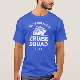 Matchande familjekryssningssquad 2026 Anpassad T Shirt