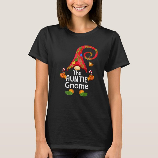 Matchande familjen Faster Gnome jul Pj grupp T Shirt (Framsida)