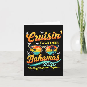 Matchande familjen kryssar tillsammans Bahamas 202 Kort