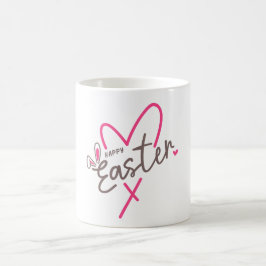 Matchande familjens glada påsk kaffemugg