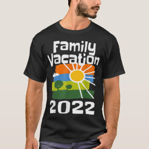 Matchande Familjesemester 2022 Resa Strandutflykt T Shirt