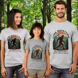 Matchande familjesemester BigFoot Bortslaktande T Shirt