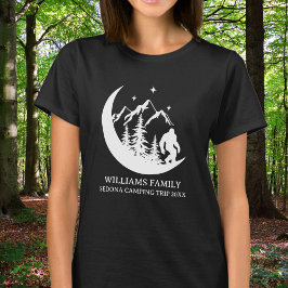 Matchande familjesemester BigFoot Sasquatch Campin T Shirt