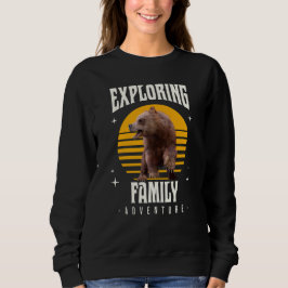 Matchande familjeutflykt Björn Äventyr Stil T Shirt