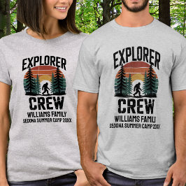 Matchande familjeutflykt läger BigFoot Explorer Cr T Shirt