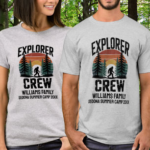 Matchande familjeutflykt läger BigFoot Explorer Cr T Shirt
