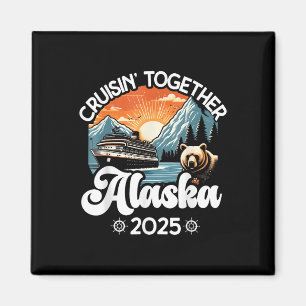 Matchande familjevänner och grupp Alaskan Alaska C Magnet