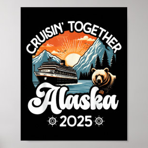 Matchande familjevänner och grupp Alaskan Alaska C Poster