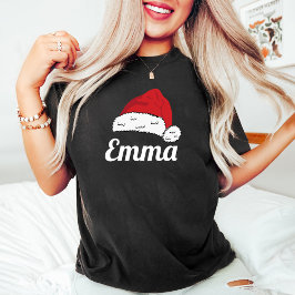 Matchande familjjultomten Hat Namn T Shirt