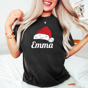 Matchande familjjultomten Hat Namn T Shirt
