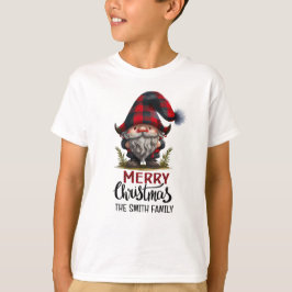 Matchande Family Gnome God jul | Roligt T Shirt