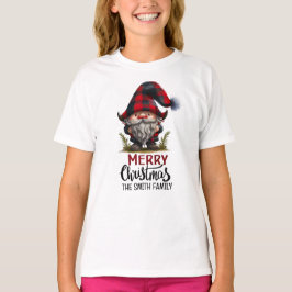 Matchande Family Gnome God jul | Roligt T Shirt