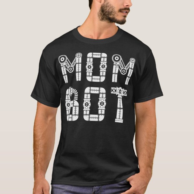 Matchande Family Robot Mor Mamma Bot T Shirt (Framsida)