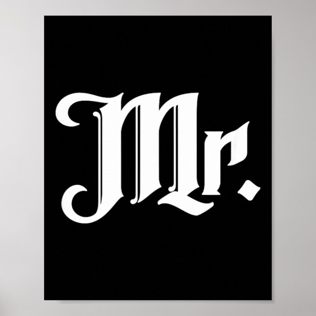 Matchande gifta bröllopspar fru poster (Framsidan)