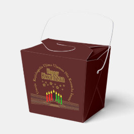 Matchande Glad Kwanzaa Sju Principer Presentaskar
