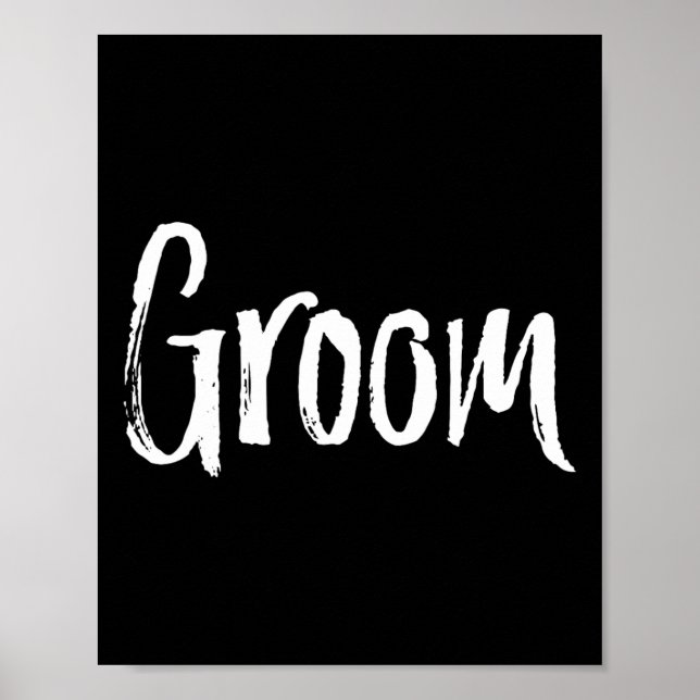 Matchande groda och groom Par Bröllop Poster (Framsidan)