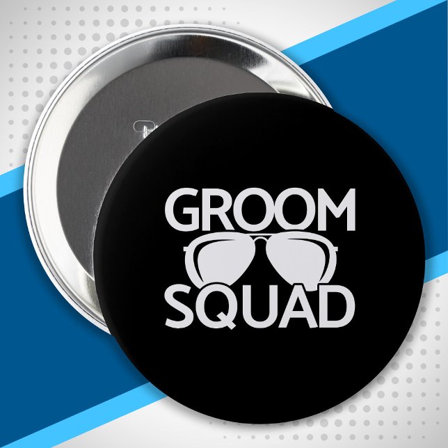 Matchande Groomsman Group Bachelor Party Squad Knapp (Skapare uppladdad)