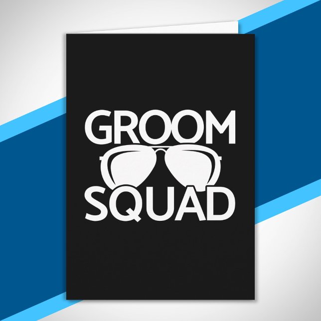 Matchande Groomsman Group Bachelor Party Squad Kort (Skapare uppladdad)