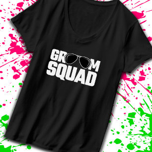 Matchande Groomsman Group Marskalkars Bachelor Par T Shirt