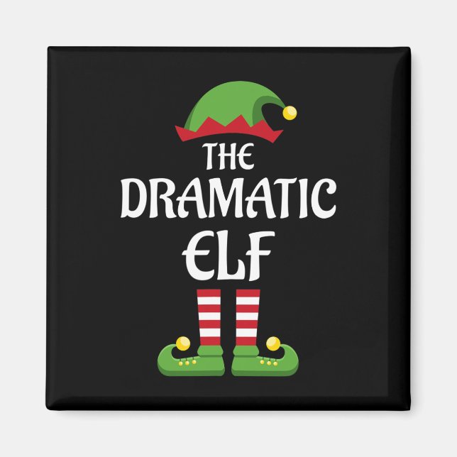 Matchande gruppjul för dramatisk Elf-familj Magnet (Framsidan)