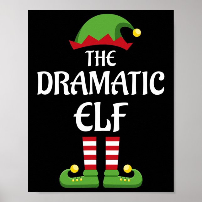 Matchande gruppjul för dramatisk Elf-familj Poster (Framsidan)
