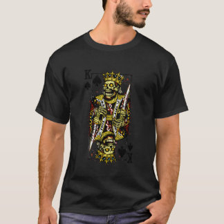 Matchande Halloween-koppel Spelkort Zombie King T Shirt