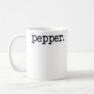 Matchande Halloweenpar Salt Och Peppar Lätt Kaffemugg