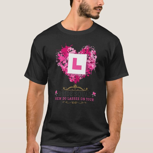 Matchande Hen Do-outfitter för kvinnor & grupp Hen T Shirt (Framsida)