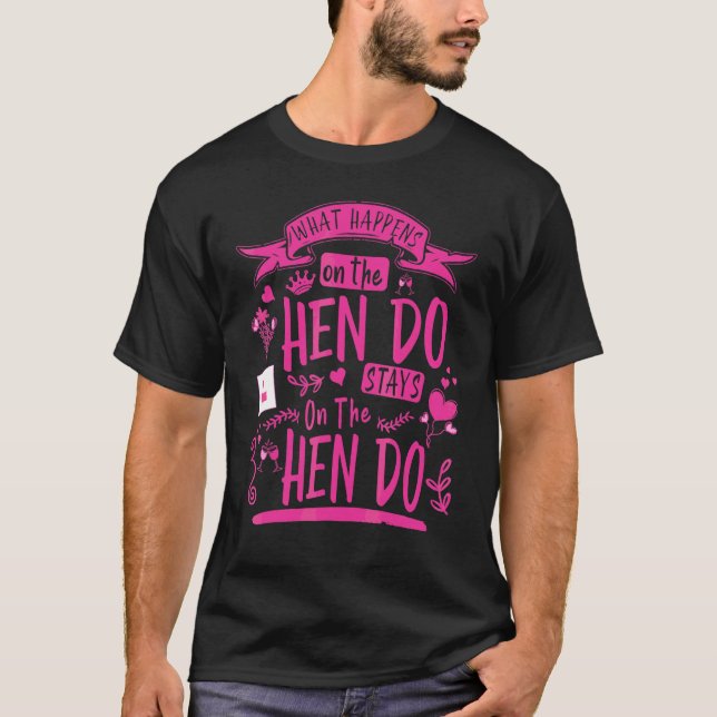 Matchande Hen Do-utfyllnader för kvinnor & bröllop T Shirt (Framsida)