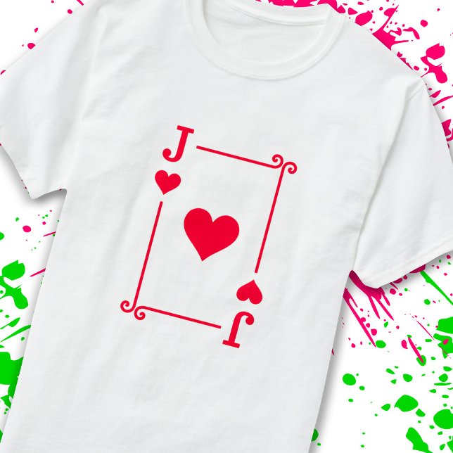Matchande Jack Hearts Kostym-uppspelningskort Mode T Shirt (Skapare uppladdad)