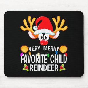 Matchande jul Mycket glad favorit barn ren Musmatta