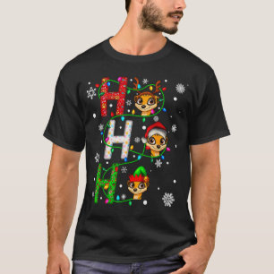Matchande jul Santa hatt Ho Ho Ho Meerkat Anim T Shirt