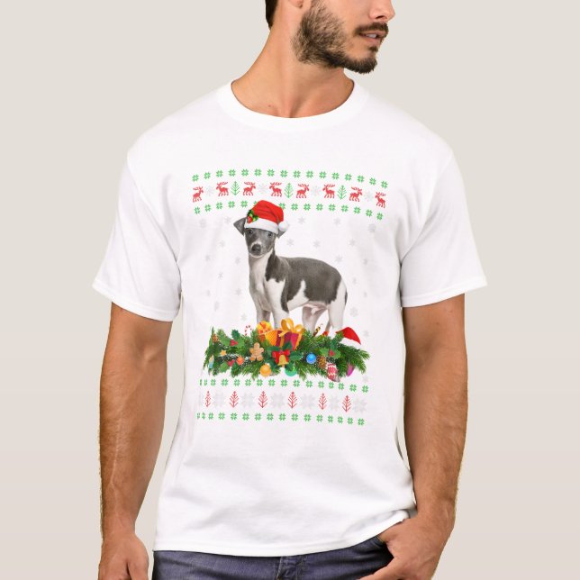 Matchande julbelysning för familjen t shirt (Framsida)