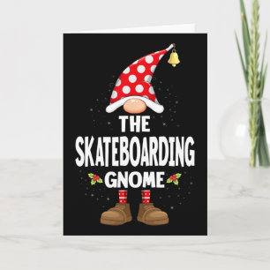 Matchande julpyjamas: Den skateboardåkande tomten Kort