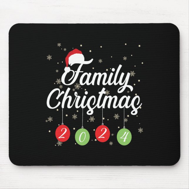Matchande jultomten och presentfamiljen Christma Musmatta (Framsidan)