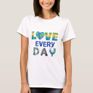 Matchande Kärlek-jorden varje dag T Shirt