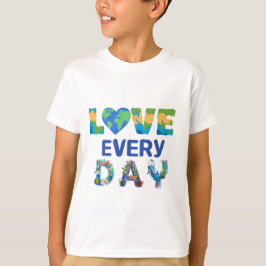 Matchande Kärlek-jorden varje dag T Shirt