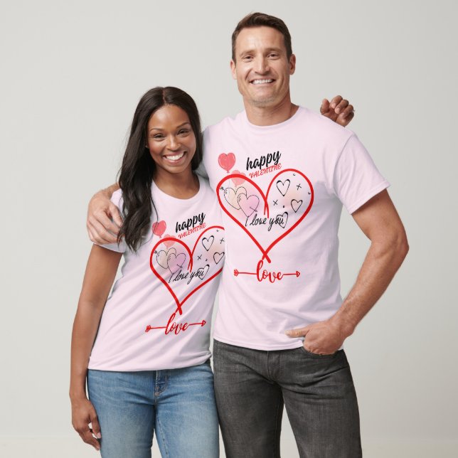 Matchande Kärlek par T-Shirts Set valentine2024 (Unisex)