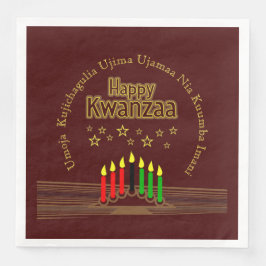 Matchande Lycklig Kwanzaa sju principer Pappersservett