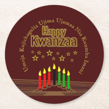Matchande Lycklig Kwanzaa sju principer