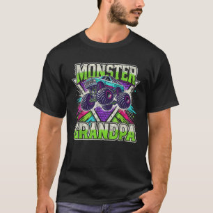 Matchande Monster Truck Kostym Jam Födelsedag Mons T Shirt