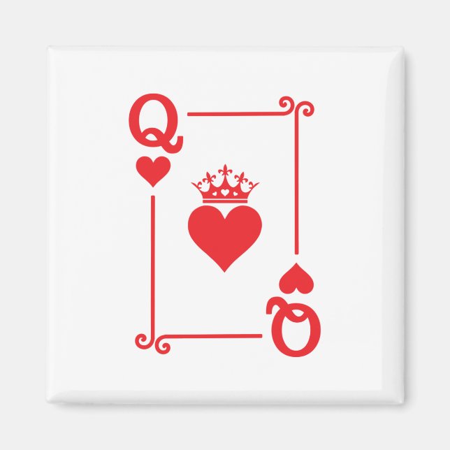 Matchande Par Halloween Costume Queen of Hearts Magnet (Framsidan)