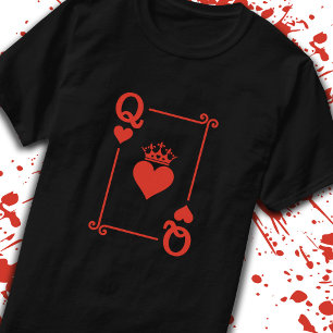 Matchande Par Halloween Costume Queen of Hearts T Shirt