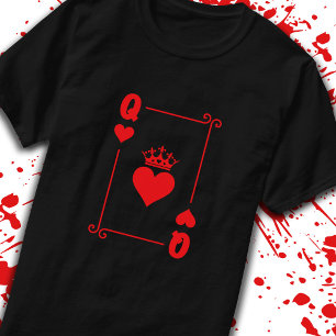 Matchande Par Halloween Costume Queen of Hearts T Shirt