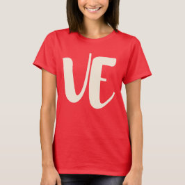Matchande par Kärlek LO VE Valentine Women T-Shirt