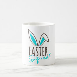 Matchande påsktrupp för familjen kaffemugg