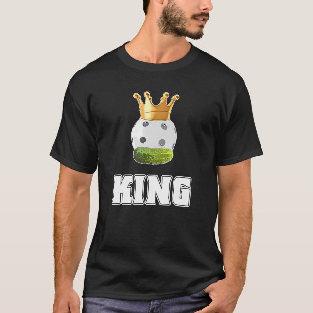 Matchande Pickleball Kung Pickleball Trophy Visual T Shirt (Framsida)