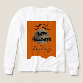 Matchande Spooky Fladdermus Modern Happy halloween T Shirt