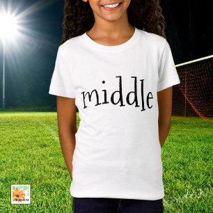 matchande syskon-meddelande-flickgaranti t shirt