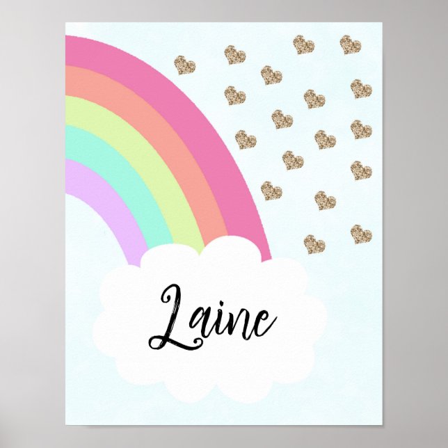 Matchande syster regnbågs höger båge affisch (Framsidan)